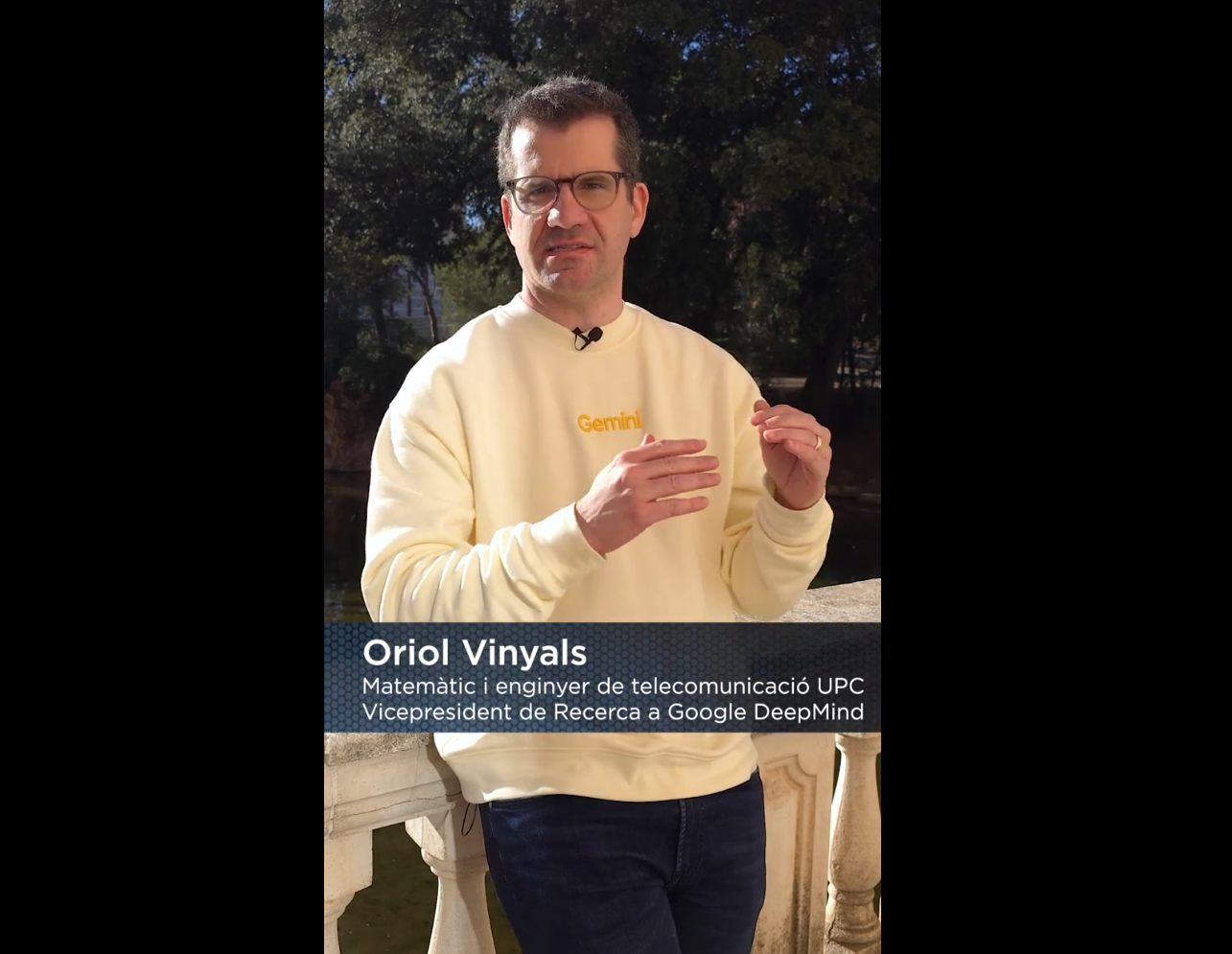 Oriol Vinyals: "Rebre aquest 'honoris' és de les oportunitats més úniques que la IA que m'ha donat"